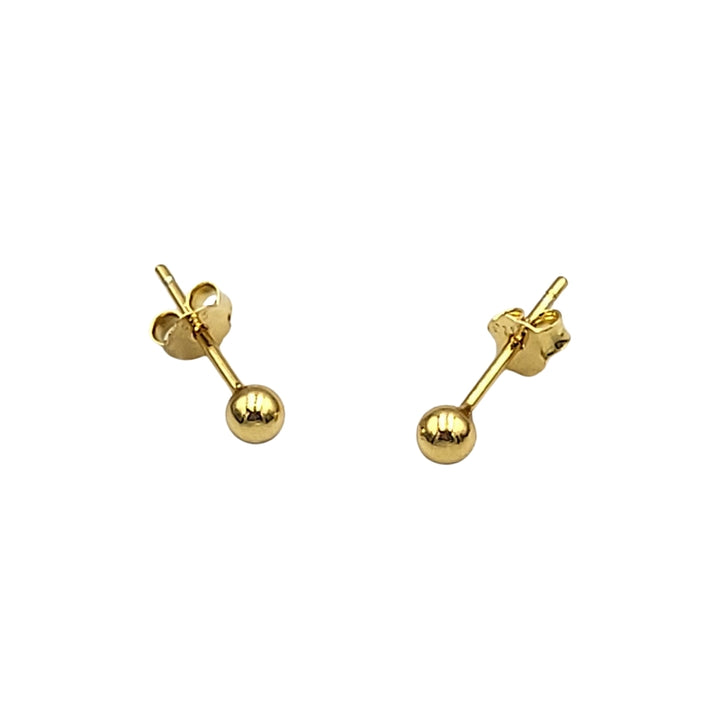 Kullatut Pallo Hopeakorvakorut