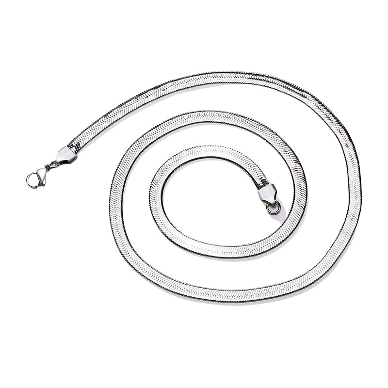 Leveä Käärme Teräskaulaketju