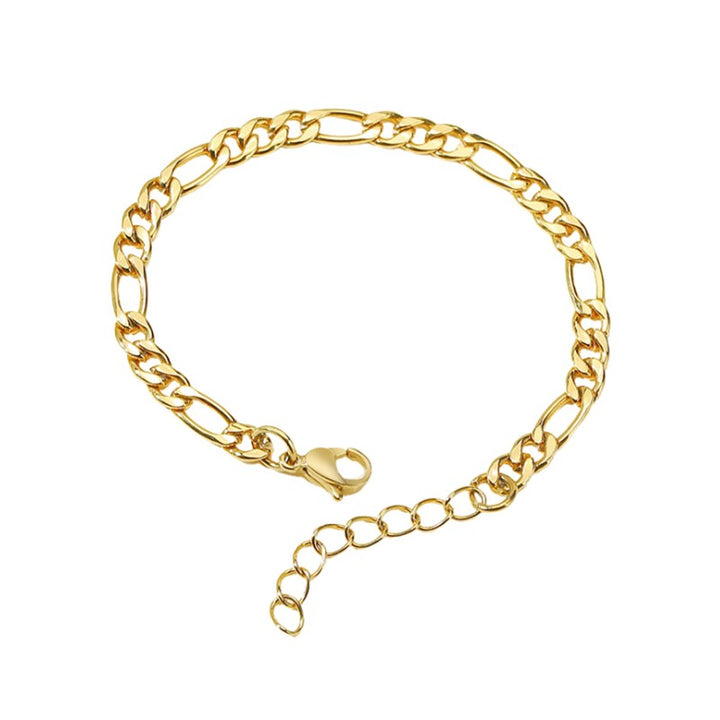 Kullanvärinen Figaro Teräsranneketju