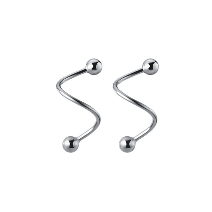 S-formade silverörhängen