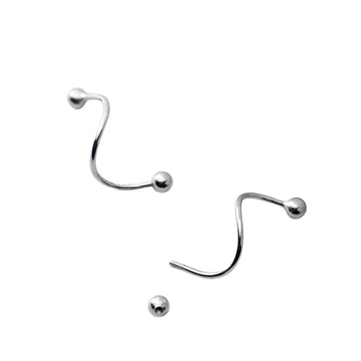 S-formade silverörhängen