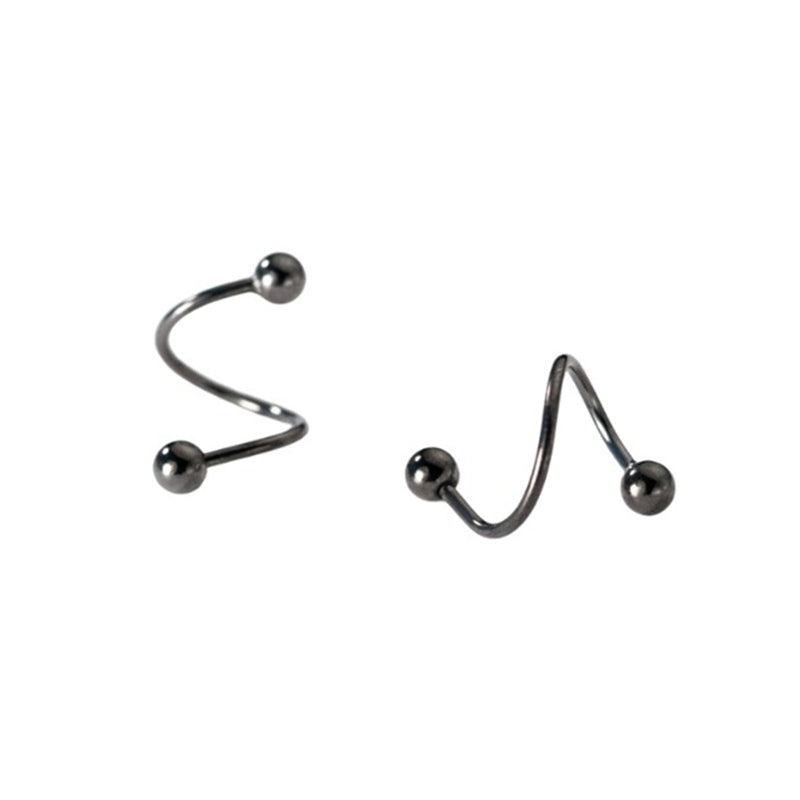 S-formade silverörhängen