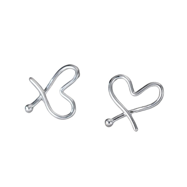 Heart Silver Earrings
