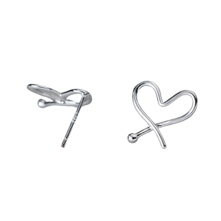 Heart Silver Earrings
