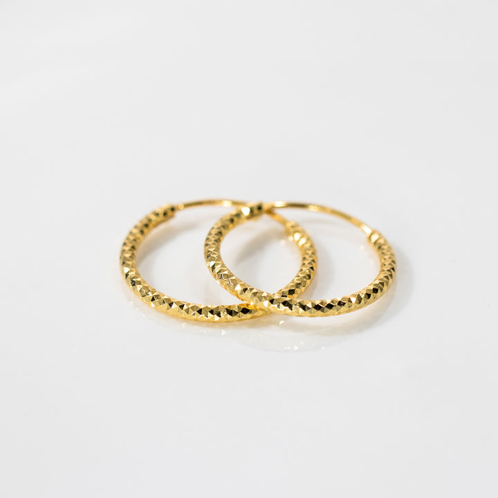 Kullatut facet-Kovarenkaat 925 Hopeaa