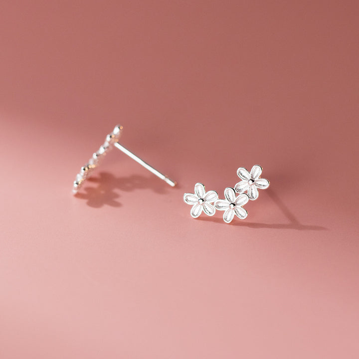 Kolme Kukkaa Hopeakorvakorut