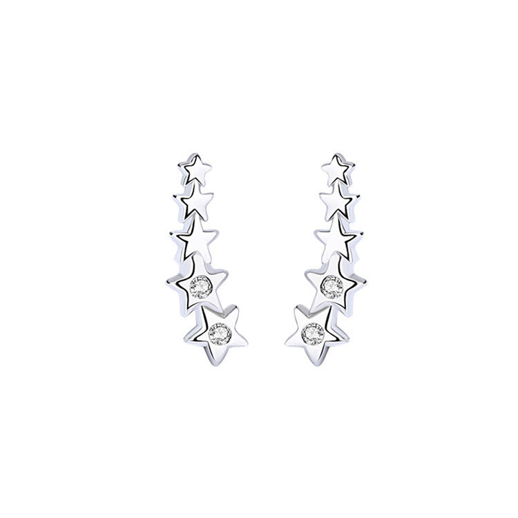 Tähti Hopeakorvakorut