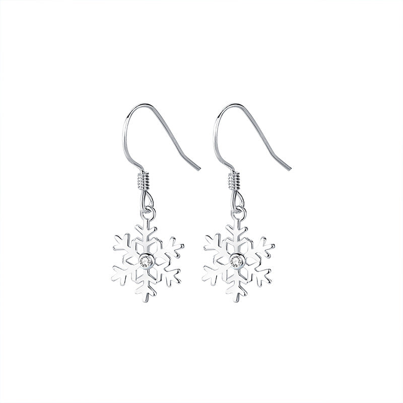 Lumihiutale Hopeakorvakorut