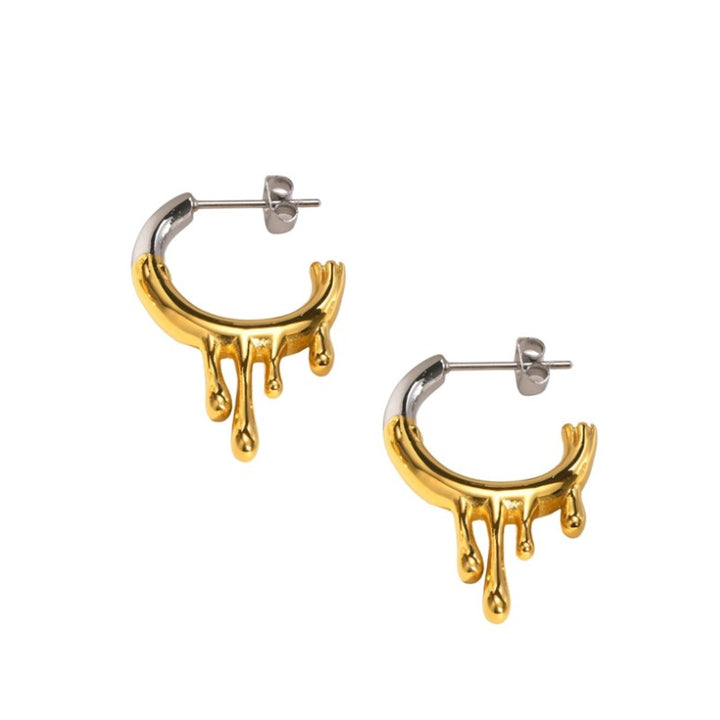 Kullanväriset Teräskorvakorut