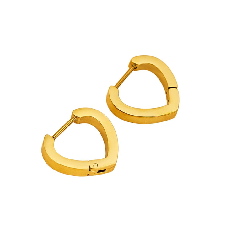 Guldfärgade stålörhängen