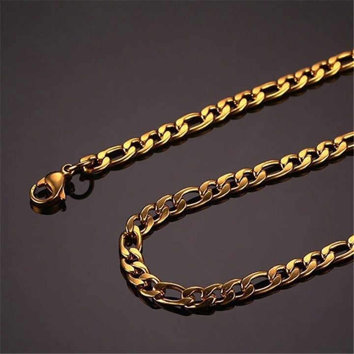 Kullanvärinen Figaro Teräskaulaketju 5mm