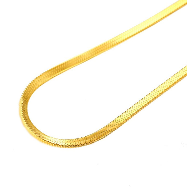 Leveä Käärme Teräskaulaketju