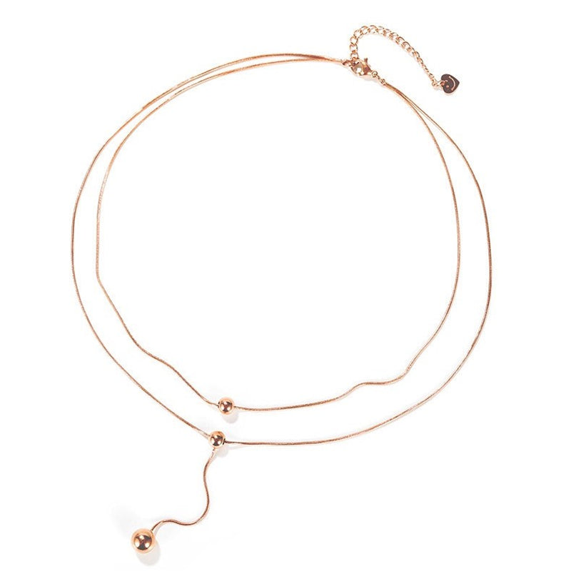 Ruusukullattu Teräskaulakoru, Kerroksellinen Pallo Design