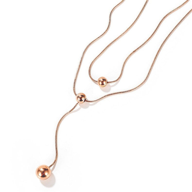 Ruusukullattu Teräskaulakoru, Kerroksellinen Pallo Design