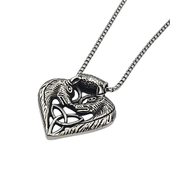 Kaksi Kettua Sydänteräskaulakoru