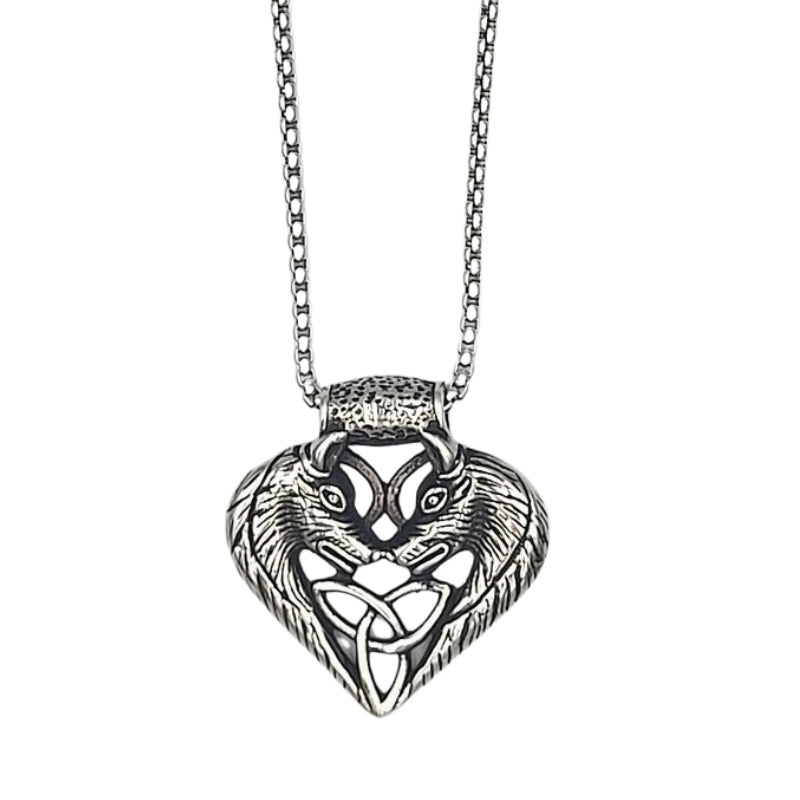 Kaksi Kettua Sydänteräskaulakoru