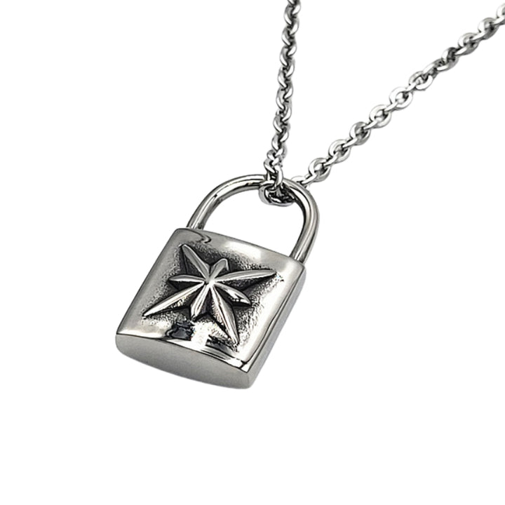 Miesten Lukko Teräskaulakoru