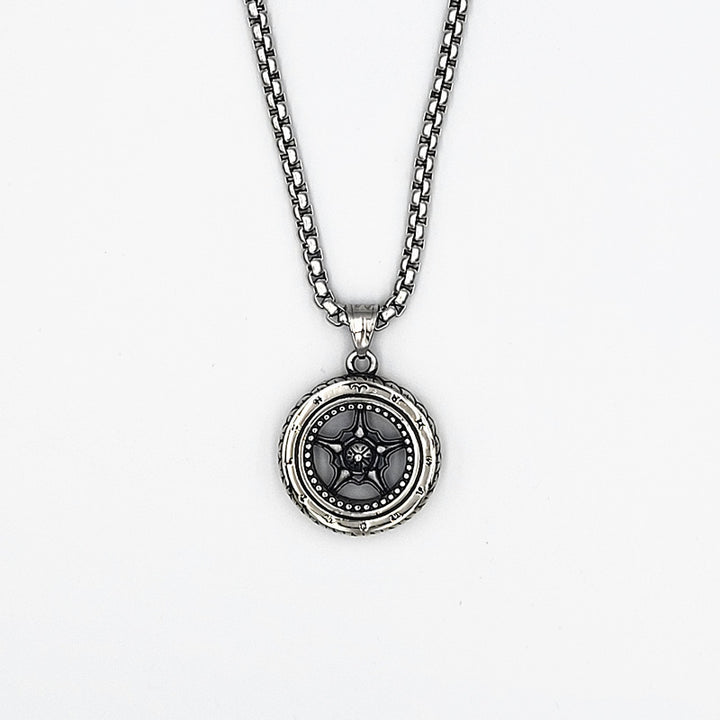 Miesten Pyöreä Teräskaulakoru