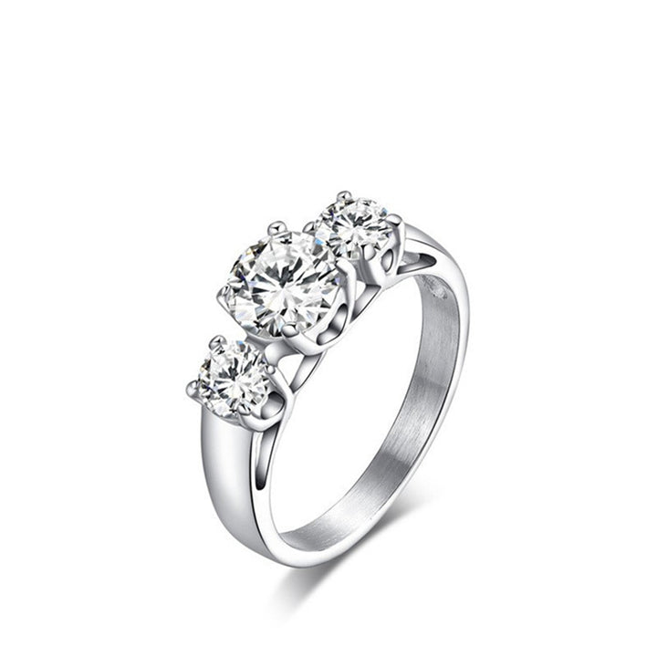 Kolmikivinen Zirkonia Terässormus