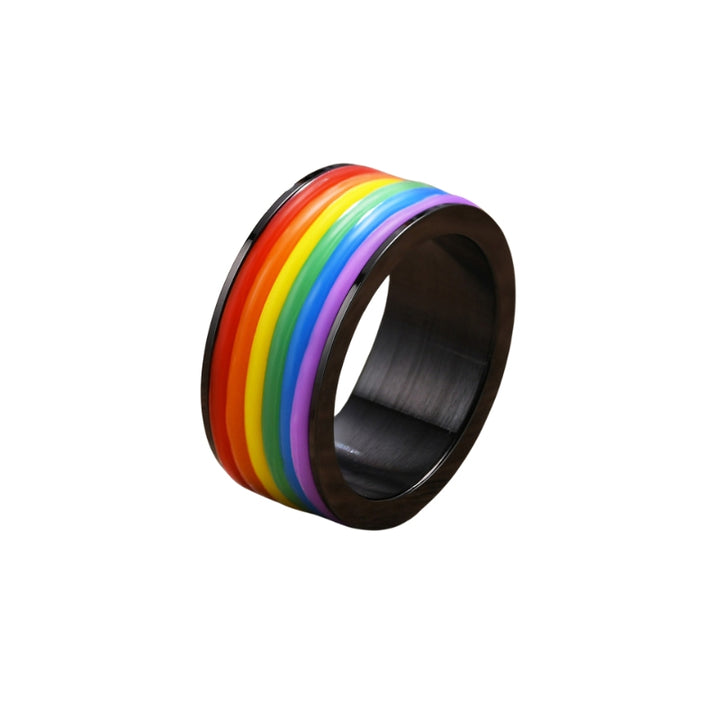 Sateenkaari  Kirurginterässormus Pride