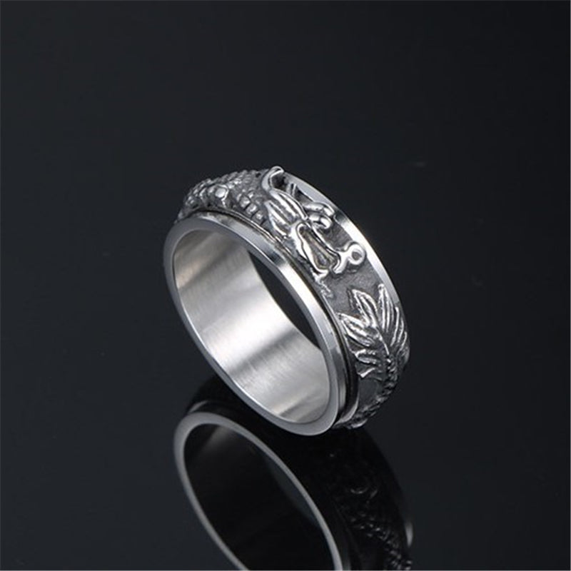 Lohikäärme Kirurginterässsormus